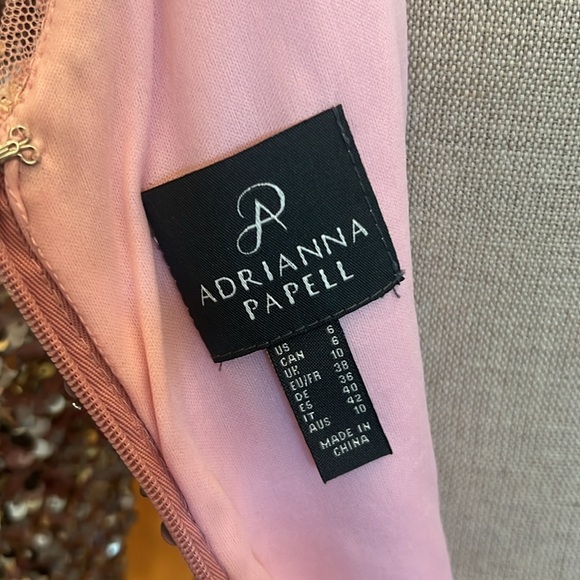 Adrianna papell 3/4 sleeves fully colorful sequins round neck midi dress - Picture 8 of 11